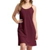 imageBAMBOO COOL Womens Chemise Sleepshirts with Adjustable Spaghetti Strap Homewear Soft Tank NightgownMulberry