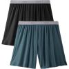imageBAMBOO COOL Womens Pajama Shorts Elastic Waistband Pj Pants Leg Opening Lounge Sleep Shorts 2 PackMulticoloured 012pack