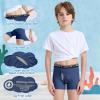 imageBAMBOO COOL Boys Underwear Boxer Briefs for Boy Breathable Mesh Fly Zone MoistureWicking 6 PackBmesh Fly Zone Black haze Blue navy Blue dark Red dark Gray dark Blue