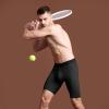 imageBAMBOO COOL Mens Long Boxer Briefs Performance Long Leg Sports Boxer Brief Underwear MultiPack01black  Blue  Dark Grey