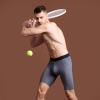 imageBAMBOO COOL Mens Long Boxer Briefs Performance Long Leg Sports Boxer Brief Underwear MultiPack03red  Dark Blue  Dark Grey