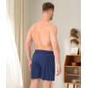 imageBAMBOO COOL Mens Pajama Pants Cool Lounge Sleep Short Bottoms Soft Comfy Knit Pj Shorts Sleepwear Pajamas with PocketsAnavy black2 Pack