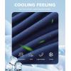 imageBAMBOO COOL Mens Pajama Pants Cool Lounge Sleep Short Bottoms Soft Comfy Knit Pj Shorts Sleepwear Pajamas with PocketsAnavy black2 Pack