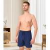imageBAMBOO COOL Mens Pajama Pants Cool Lounge Sleep Short Bottoms Soft Comfy Knit Pj Shorts Sleepwear Pajamas with PocketsAnavy black2 Pack
