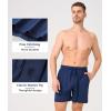 imageBAMBOO COOL Mens Pajama Pants Cool Lounge Sleep Short Bottoms Soft Comfy Knit Pj Shorts Sleepwear Pajamas with PocketsAnavy black2 Pack