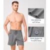 imageBAMBOO COOL Mens Pajama Pants Cool Lounge Sleep Short Bottoms Soft Comfy Knit Pj Shorts Sleepwear Pajamas with PocketsBblack  Dark Grey2 Pack
