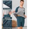 imageBAMBOO COOL Mens Pajama Set Summer Pjs Sleepwear Short Sleeve Shirts Soft Lightweight Sleep Sets Loungewear with PocketsGreen