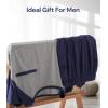 imageBAMBOO COOL Mens Pajama Set Summer Pjs Sleepwear Short Sleeve Shirts Soft Lightweight Sleep Sets Loungewear with PocketsNavy Blue