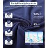 imageBAMBOO COOL Mens Pajama Set Summer Pjs Sleepwear Short Sleeve Shirts Soft Lightweight Sleep Sets Loungewear with PocketsNavy Blue
