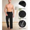 imageBAMBOO COOL Mens Pajamas Bottoms Pajama Pants for Men Lounge Sleep Pant Pj Bottom Soft Comfy Sleepwear with PocketsAblack  Grey2 Pack