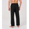 imageBAMBOO COOL Mens Pajamas Bottoms Pajama Pants for Men Lounge Sleep Pant Pj Bottom Soft Comfy Sleepwear with PocketsAblack  Grey2 Pack