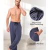 imageBAMBOO COOL Mens Pajamas Bottoms Pajama Pants for Men Lounge Sleep Pant Pj Bottom Soft Comfy Sleepwear with PocketsArock Gray  Light Grey2 Pack