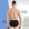 imageBAMBOO COOL Mens Tagless Briefs Coverd Waistband Comfort Soft Underwear with Contour Pouch Breathable Underpants MultipacksBlack7pack