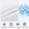 imageBAMBOO COOL Mens Tagless Briefs Coverd Waistband Comfort Soft Underwear with Contour Pouch Breathable Underpants MultipacksWhite3pack