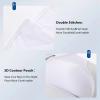 imageBAMBOO COOL Mens Tagless Briefs Coverd Waistband Comfort Soft Underwear with Contour Pouch Breathable Underpants MultipacksWhite4pack