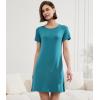 imageBAMBOO COOL Nightgowns for Women Sleepshirts Cute Short Sleeve Dress Pajamas Womens Soft SleepwearGreen