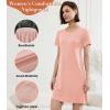imageBAMBOO COOL Nightgowns for Women Sleepshirts Cute Short Sleeve Dress Pajamas Womens Soft SleepwearPink
