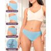 imageBAMBOO COOL Womens Briefs Underwear Leg High Cut Ladies Seamless Panties Soft and Breathable multicolor 5 PackMulticolor5packa