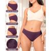 imageBAMBOO COOL Womens Briefs Underwear Leg High Cut Ladies Seamless Panties Soft and Breathable multicolor 5 PackMulticolor5packc