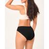 imageBAMBOO COOL Womens Briefs Underwear Leg High Cut Ladies Seamless Panties Soft and Breathable multicolor 5 PackMulticolor5packd