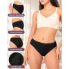 imageBAMBOO COOL Womens Briefs Underwear Leg High Cut Ladies Seamless Panties Soft and Breathable multicolor 5 PackMulticolor5packd