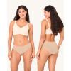 imageBAMBOO COOL Womens No Show Bikini Seamless Underwear for Women Low Waisted Nonmarking Stretch Panties Full Coverage6 PackMulticolor6packb