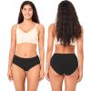 imageBAMBOO COOL Womens No Show Briefs Seamless Underwear for Women High Waist Nonmarking Full Coverage Stretch Panties6 PackMulticolor6packa