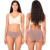 imageBAMBOO COOL Womens No Show Briefs Seamless Underwear for Women High Waist Nonmarking Full Coverage Stretch Panties6 PackMulticolor6packc