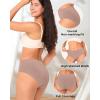 imageBAMBOO COOL Womens No Show Briefs Seamless Underwear for Women High Waist Nonmarking Full Coverage Stretch Panties6 PackMulticolor6packc