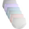 imageBAMBOO COOL Womens No Show Briefs Seamless Underwear for Women High Waist Nonmarking Full Coverage Stretch Panties6 PackMulticolor6packd