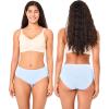 imageBAMBOO COOL Womens No Show Briefs Seamless Underwear for Women High Waist Nonmarking Full Coverage Stretch Panties6 PackMulticolor6packe