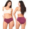 imageBAMBOO COOL Womens Period Underwear High Waisted Leakproof Postpartum Maternity Panties Soft Breathable3 PackMulticolor A3pack