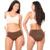 imageBAMBOO COOL Womens Period Underwear High Waisted Leakproof Postpartum Maternity Panties Soft Breathable3 PackMulticolor B3pack