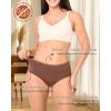 imageBAMBOO COOL Womens Period Underwear High Waisted Leakproof Postpartum Maternity Panties Soft Breathable3 PackMulticolor B3pack