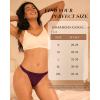 imageBAMBOO COOL Womens Thongs Breathable Underwear High Stretchy Lace Low Waisted Panties Tagless 6 PackMulticoloured B 6pack