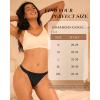 imageBAMBOO COOL Womens Thongs Breathable Underwear High Stretchy Lace Low Waisted Panties Tagless 6 PackMulticoloured C 6pack