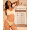 imageBAMBOO COOL Womens Thongs Breathable Underwear High Stretchy Lace Low Waisted Panties Tagless 6 PackMulticoloured a 6pack