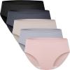 imageBAMBOO COOL Womens Underwear Mesh Breathable MoistureWicking Briefs Soft ampamp Lightweight Ladies Panties 5PackMulticolor C5pack