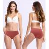 imageBAMBOO COOL Womens Underwear Soft Mid Waist Brief Moisture Wicking Panties for Women 5PackMulticolor A5pack
