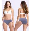 imageBAMBOO COOL Womens Underwear Soft Mid Waist Brief Moisture Wicking Panties for Women 5PackMulticolor B5pack