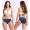 imageBAMBOO COOL Womens Underwear Soft Mid Waist Brief Moisture Wicking Panties for Women 5PackMulticolor C5pack