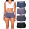 imageBAMBOO COOL Womens Boyshort Panties Cooling Underwear Soft Lightweight Moisture Wicking Boxer Briefs for Ladies 4 PackMulticoloured B 4 Pack