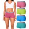 imageBAMBOO COOL Womens Boyshort Panties Cooling Underwear Soft Lightweight Moisture Wicking Boxer Briefs for Ladies 4 PackMulticoloured C 4 Pack