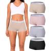 imageBAMBOO COOL Womens Boyshort Panties Cooling Underwear Soft Lightweight Moisture Wicking Boxer Briefs for Ladies 4 PackMulticoloured a 4 Pack