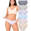 imageBAMBOO COOL Womens No Show Bikini Seamless Underwear for Women Low Waisted Nonmarking Stretch Panties Full Coverage6 PackMulticolor6packf