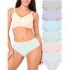 imageBAMBOO COOL Womens No Show Briefs Seamless Underwear for Women High Waist Nonmarking Full Coverage Stretch Panties6 PackMulticolor6packd