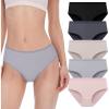 imageBAMBOO COOL Womens Underwear Mesh Breathable MoistureWicking Briefs Soft ampamp Lightweight Ladies Panties 5PackMulticolor C5pack