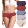 imageBAMBOO COOL Womens Underwear Soft Mid Waist Brief Moisture Wicking Panties for Women 5PackMulticolor A5pack