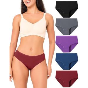 imageBAMBOO COOL Womens Cool Bikini Briefs for Women Panties Stretchy Soft Breathable Underwear 5packMulticolor5packb