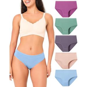 imageBAMBOO COOL Womens Cool Bikini Briefs for Women Panties Stretchy Soft Breathable Underwear 5packMulticolor5packd